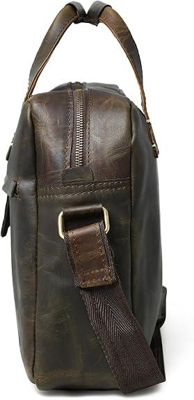 16 Inch Leather Briefcase for Men | Aurekha - Aurekha