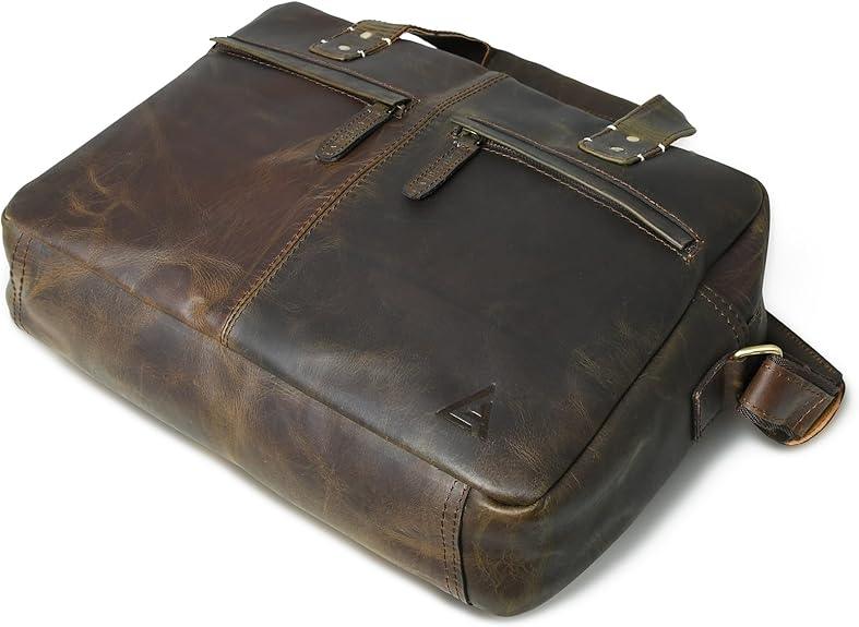 16 Inch Leather Briefcase for Men | Aurekha - Aurekha