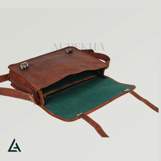 Personalized Crossbody Messenger Briefcase Satchel for Men & Women | Aurekha - Aurekha