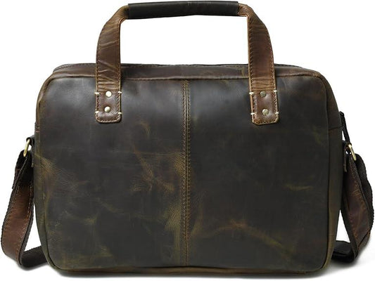 16 Inch Leather Briefcase for Men | Aurekha - Aurekha