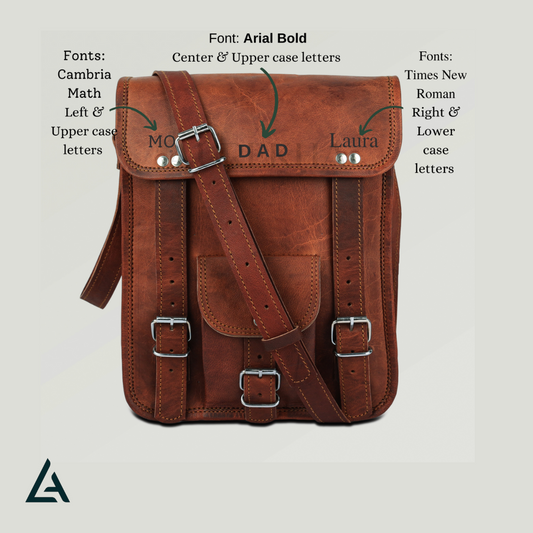 Personalised Leather Satchel Sling Bum Crossbody Bag Men | Aurekha - Aurekha