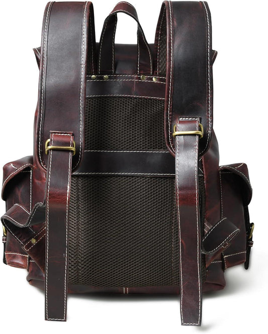 16 Inch Genuine Leather Laptop Backpack | Aurekha - Aurekha